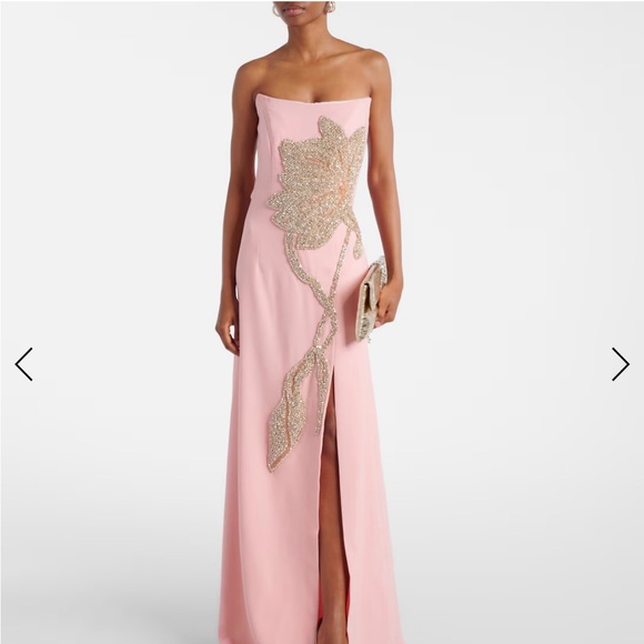 costarellos Dresses & Skirts - Chic Strapless Pink Dress with Embellishments